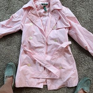 Pink Ralph Lauren Trench coat
